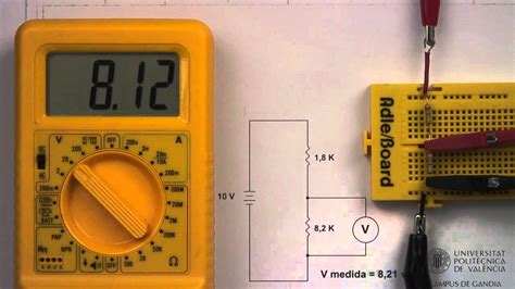 Multímetro Digital Medida De Tensiones En Continua 11 37 Upv Youtube