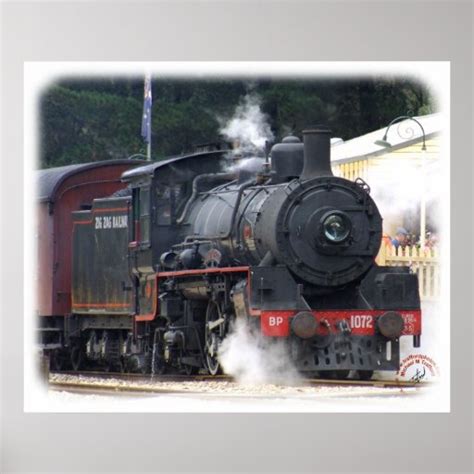 Zig Zag Railway Steam Locomotive 9J53D-14 Poster | Zazzle