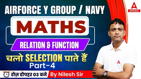 Airforce Y Group Maths Classes Navy SSR Maths Sets Relations