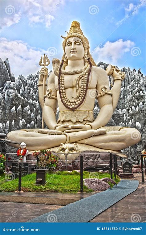 Big Shiva Statue in Bangalore Stock Photo - Image of shiva, lord: 18811550