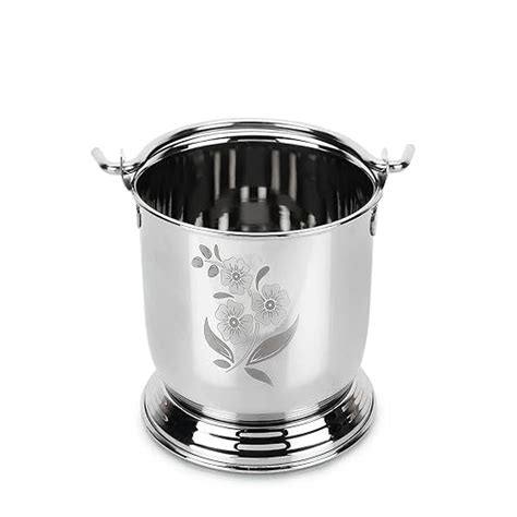 Ajay S Shoppe Heavy Gauge Stainless Steel Mini Bucket For Serving Dal