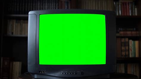 Vintage Retro TV Green Screen Chroma Key YouTube