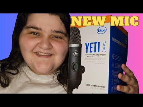 ASMR Unboxing New Microphone Blue Yeti X Updates Soft Spoken