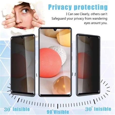 2in1 For Vivo V30e V30 Pro 5g 2024 Privacy Screen Protect Glass Film