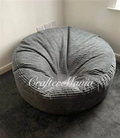 Super Soft Jumbo Cord Handmade Bed Sofa Beanbag Large Snuggly Lounger Foot Stool £1 49 Picclick Uk