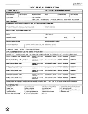 Fillable Online Lihtc Rental Application Entrata Fax Email Print