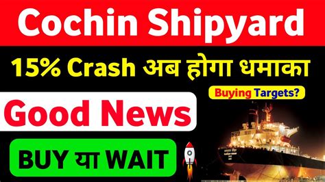 Cochin Shipyard Share Latest News Cochin Shipyard Share Targets