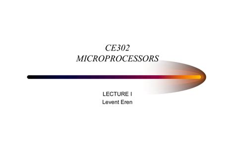 CE302 microprocessors