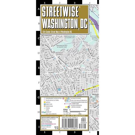 Buy Streetwise Washington DC Map Laminated City Center Street Map Of