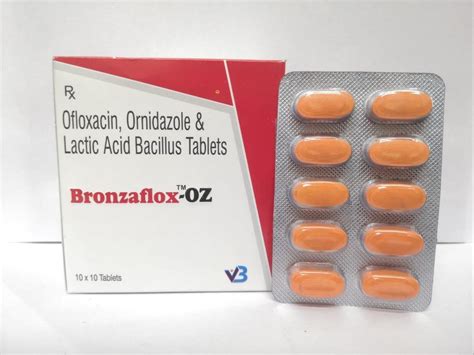 Ofloxacin Ornidazole And Lactic Acid Bacillus Tablets At Rs Box