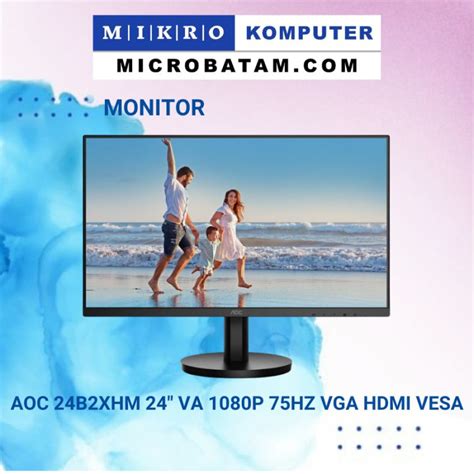 MONITOR AOC 24B2XHM 24 VA 1080p 75Hz VGA HDMI VESA