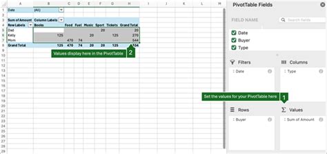 Use The Field List To Arrange Fields In A Pivottable Microsoft Support