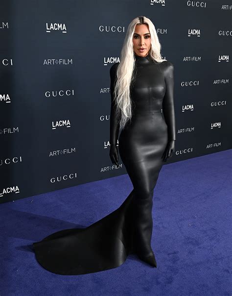 Kim Kardashian Wore Balenciaga Haute Couture To The Lacma Art Film