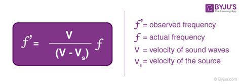 Expressions For Doppler Effect S Formula In Different Conditions