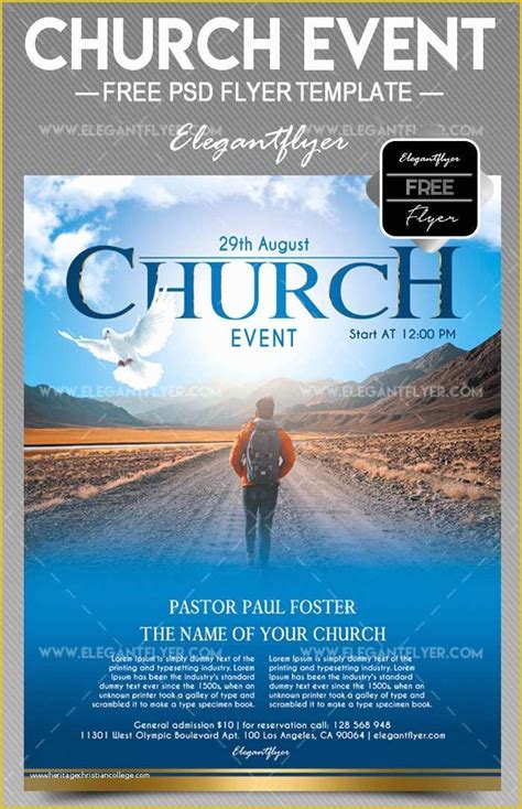 Free Church Flyer Templates Download Of 34 Free Psd Church Flyer ...