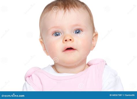 Babie Amazed Stock Image Image Of Adorable Innocent 68267387