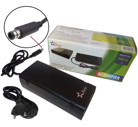 Fonte Cabo Xbox Super Slim E W Bivolt V Pino