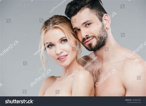 Happy Nude Woman Handsome Shirtless Man Stock Photo Shutterstock