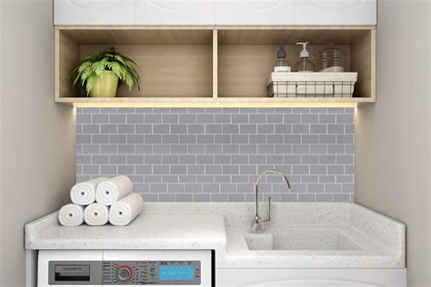 Buy Stickgoo Sheet Subway Tiles Self Adhesive Kitchen Splashbacks