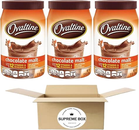 Ovaltine Chocolate Malt Powdered Drink Mix For Hot And Cold