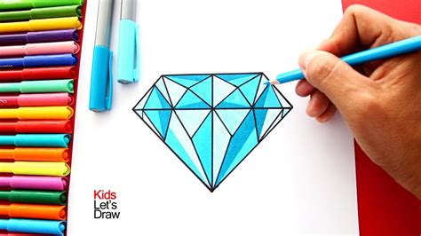 Cómo dibujar un Diamante de manera correcta y fácil How to draw a