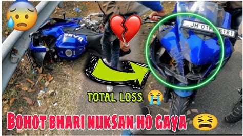 Sunday Ride Gone Wrong 2 R15 Crash Ho Gaya Socha Nahi Tha Aisa