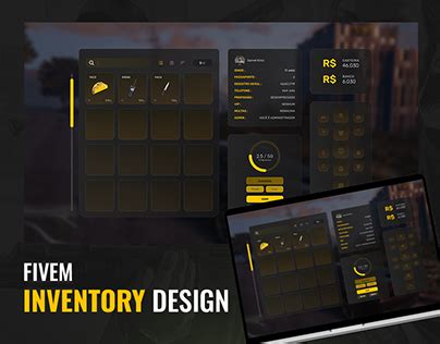 Inventory UI Design Fivem Inventory Behance