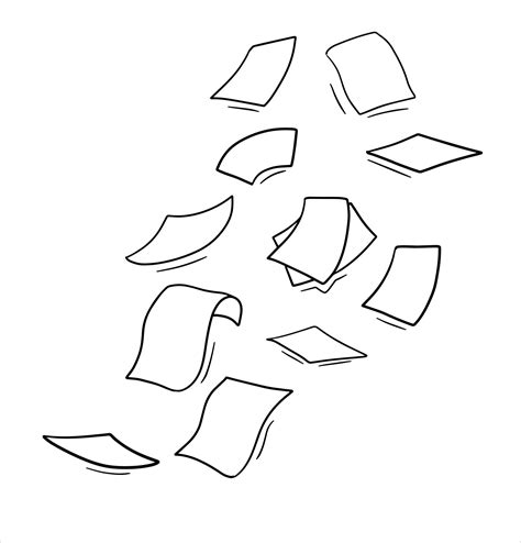 Falling Sheet Of Paper