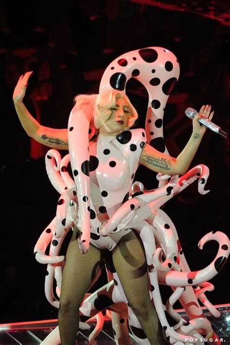 Lady Gagas Costume Was Larger Than Life During Her Concert In Celebrity Pictures Week Of