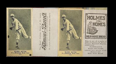 Babe Ruth Rookie Vintage Style Promo Cards Set Of Different