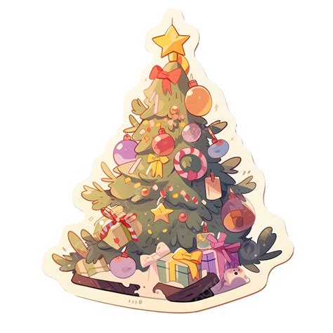 Etiqueta De Decoración Del árbol De Navidad Png Dibujos Etiqueta Dibujos árbol De Navidad