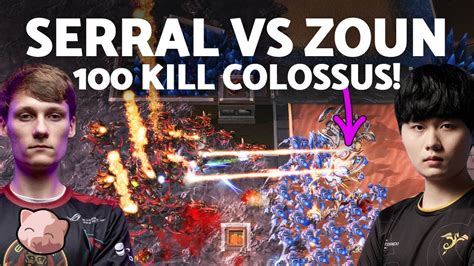 Serral Loses 100 Units To A Single Colossus Vs Zoun HomeStory XXII