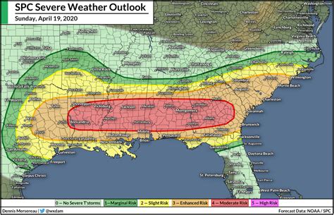 Another Dangerous Severe Weather Outbreak Is Possible In The Southeast On Sunday Damweather