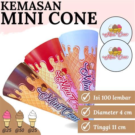 BUNGKUS CONE DAN TUTUP ES KRIM - JUAL KEMASAN MINI CONE UNTUK ICE CREAM ...