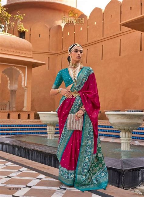 Pure Patola Vol 1 By Trirath Silk Saree Catalog The Ethnic World