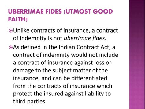 Contract Of Indemnity PPT