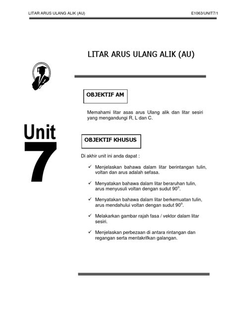 PDF Elektrik Kejuruteraan Unit 7 DOKUMEN TIPS