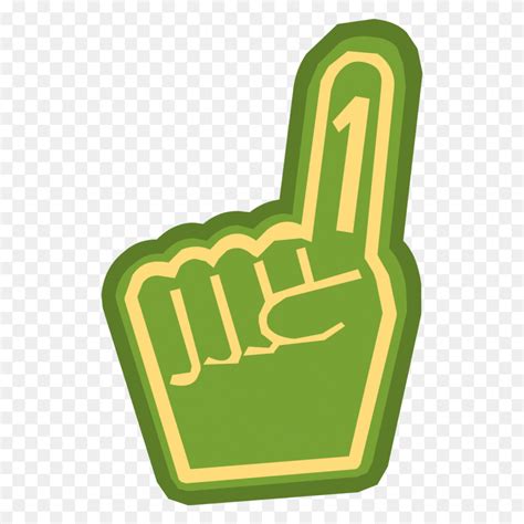 Single Clipart Foam Finger - Foam Finger Clipart - FlyClipart