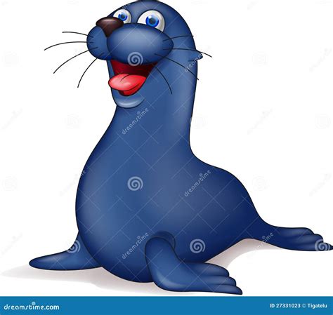 Seal cartoon stock vector. Image of life, pose, wild - 27331023