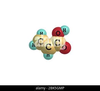 Acrylic Acid Propenoic Acid Molecule It Is Unsaturated Monocarboxylic