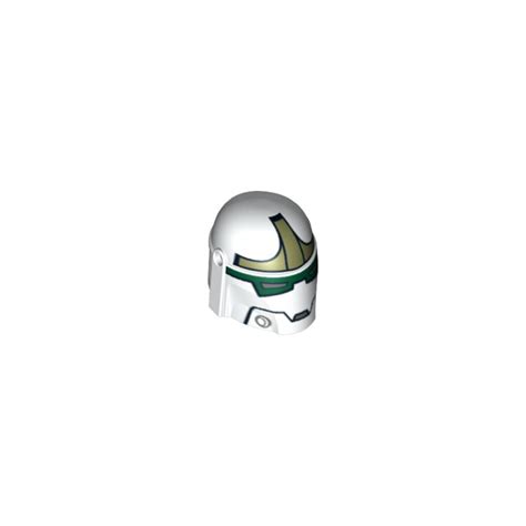 Lego White Helmet With Sides Holes With Silver Black And Turquoise