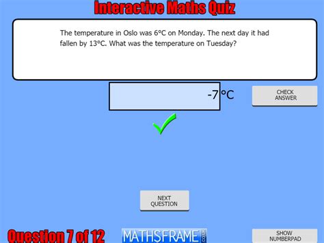 Mathsframe Times Tables Multiplication Check - Free Printable