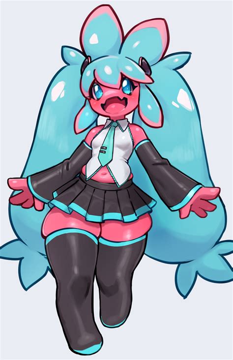 Hatsune Miku And Tinkaton Pokemon And 1 More Drawn By Azuu