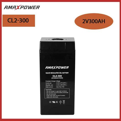 Amaxpower High Temperature Resistant 2v Deep Cycle Gel Battery For Solar System Ups Industry