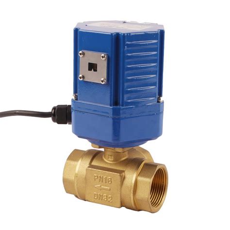 Vdc Motorized Brass Way Valve Electric Water Control Actuated Brass