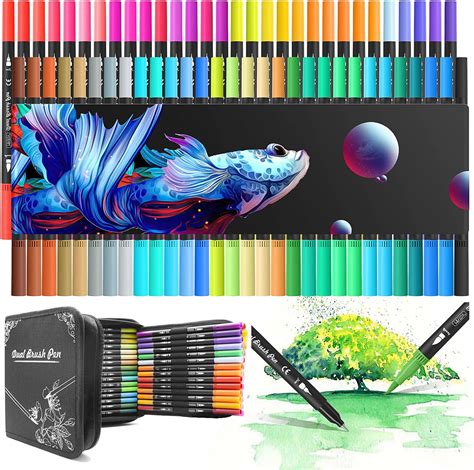 Lunera Brush Pen Set Pinselstifte I 50er Set I 24 Aquarellfarben 8