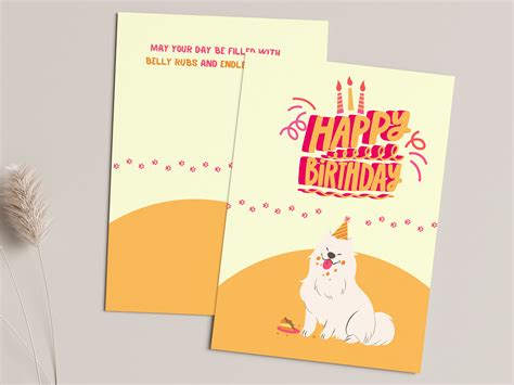 Dog Birthday Card Happy Birthday Card Instant Download Printable ...