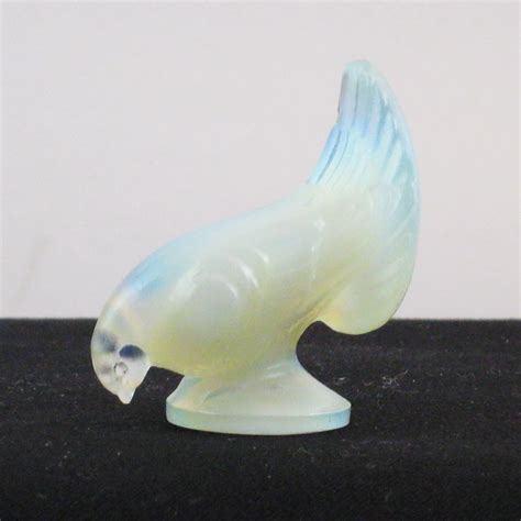 Antique Sabino Paris White Opaline Dove Glass Animal – Carnival Glass