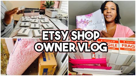 Etsy Shop Vlog 01 Day In The Life Of An Etsy Shop Owner Pack Orders