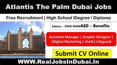 Atlantis Careers In Dubai Atlantis The Palm Dubai Jobs Uae